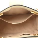GG Supreme Monogram Flora Textured Calfskin Small Padlock Tote Beige Ebony Multicolor Mystic White