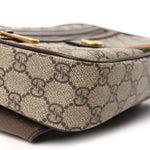 Soft GG Supreme Monogram Medium Ophidia Belt Bag Dark Brown