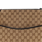 Monogram Calfskin Perforated Medium Flat Messenger Bag Dark Brown