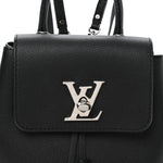 Calfskin Lockme Mini Backpack Black