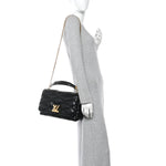Lambskin Malletage Top Handle GO-14 GM Black