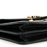 Dollar Calfskin Small Interlocking G Shoulder Bag Black