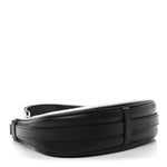 Smooth Calfskin Medium Strap Ava Shoulder Bag Black
