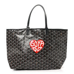 Goyardine Coeur Saint Louis PM Black