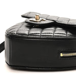 Lambskin Quilted CC In Love Heart Bag Black