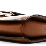 Suede Calfskin Small Faye Shoulder Bag Tobacco