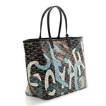 Goyardine Saint Louis Lettres Camouflage PM Black Blue