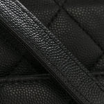 Caviar Quilted Large Business Affinity Flap Black