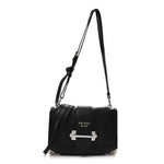 Glace Calf Soft Cahier Bag Black Astrale