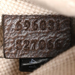 Monogram Jumbo GG Textured Dollar Calfskin Web Belt Bag Camel Ebony New Acero