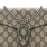 GG Supreme Monogram Mini Dionysus Chain Wallet Beige Taupe