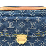 Monogram Denim Bum Bag Blue