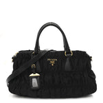 Tessuto Nylon Gaufre Tote Black