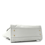 Calfskin Small Deauville Tote Light Grey