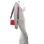 Vitello Daino Flap Crossbody Rosso