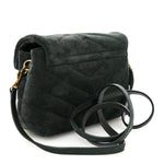 Suede Y Quilted Monogram Toy Loulou Crossbody Bag Dark Forest