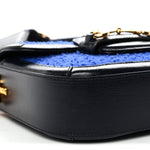 Casy Wool Azalea Calfskin Mini Horsebit 1955 Shoulder Bag Blue China