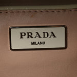 Saffiano Lux Crystal Pyramid Bag Talco Black