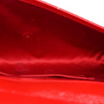 Textured Patent Monogram Large Belle De Jour Clutch Red