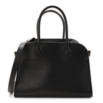 Polished Saddle Calfskin Soft Margaux 10 Bag Black