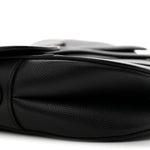 Grained Calfskin Saddle Bag Black