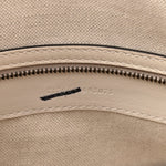 Koi Calfskin Medium Bauletto Duffle Top Handle Bag White