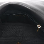 Caviar Quilted Medium Chain Flap  Black
