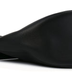 Grained Calfskin Large Slouchy Banana Bag Black