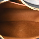 Triomphe Canvas Calfskin Medium Strap Ava Triomphe Shoulder Bag Tan