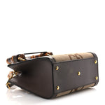 Monogram Jumbo GG Textured Dollar Calfskin Mini Diana Tote Bag Camel Ebony New Acero