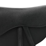 Grained Calfskin Saddle Bag Black