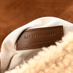 Suede Shearling Patchwork Monogram Medium Jamie Brown Beige