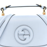 Roxy Calfskin Medium Blondie Top Handle Bag Cloudy Blue