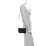 Lambskin Quilted Boy Wallet On Chain WOC Black