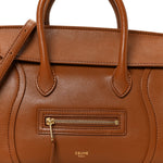 Supple Shiny Lambskin Little New Luggage Soft Tan