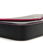 Epi Pochette Felicie Black Hot Pink