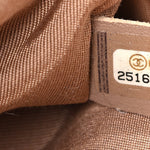 Caviar Chevron Quilted Medium Boy Flap Dark Beige