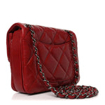 Lambskin Quilted Mini Chanel 3 Flap Red
