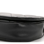 Calfskin Quilted Coco Mail Clutch With Chain Black