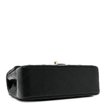 Lambskin Quilted Mini Rectangular Flap Black