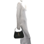 Boarded Dyana Lux Calfskin Small Jackie 1961 Hobo Black