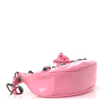 Patent Faux Leather Le Cagole Shoulder Bag XS Sweet Pink