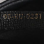 Grained Calfskin Mini Saddle Bag Black