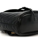 Calfskin Matelasse GG Marmont Flap Backpack Black