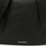 Shiny Nappa Calfskin Paseo Satchel Black