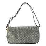 Suede GG Monogram Half Horsebit Medium Shoulder Bag Sage