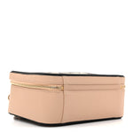 Caviar Quilted Large CC Filigree Vanity Case Beige Black