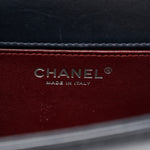 Calfskin Embossed Medium Paris Salzburg Boy Flap Navy