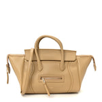 Grained Calfskin Little New Luggage Sandcastle