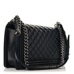 Caviar Quilted New Medium Boy Flap Black